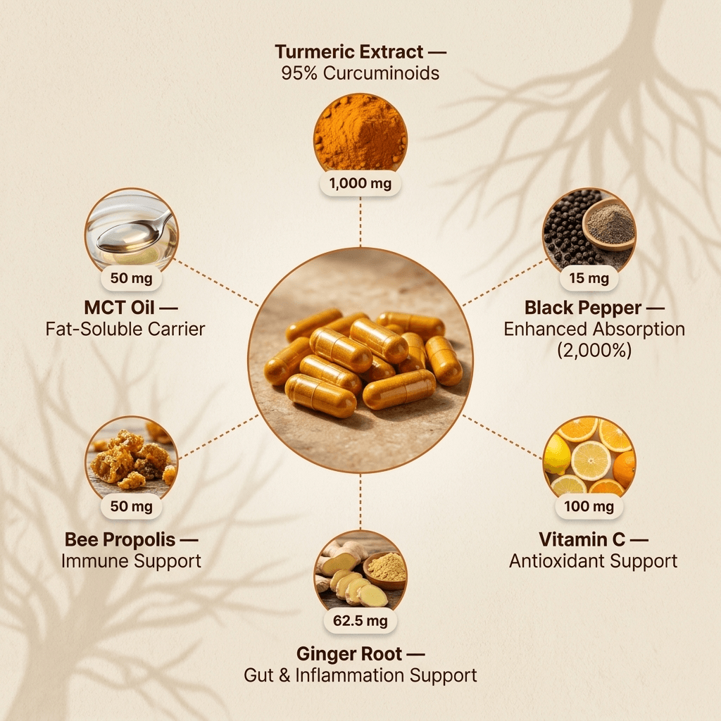 Turmeric Curcumin Capsules (1,000mg)