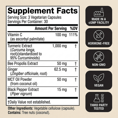Turmeric Curcumin Capsules (1,000mg)